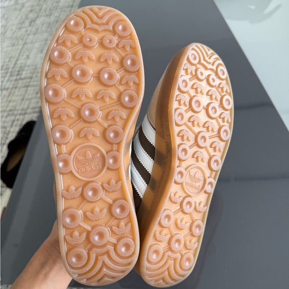 Adidas Gazelle Brown and White Sneakers - Picture 2 of 4